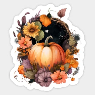 Fall Pumpkin Sticker